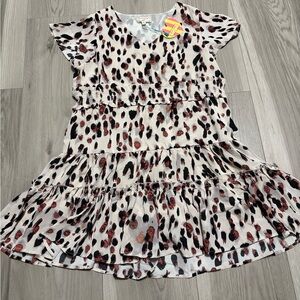 Hayden Girls Leopard Print Dress NWT Size M